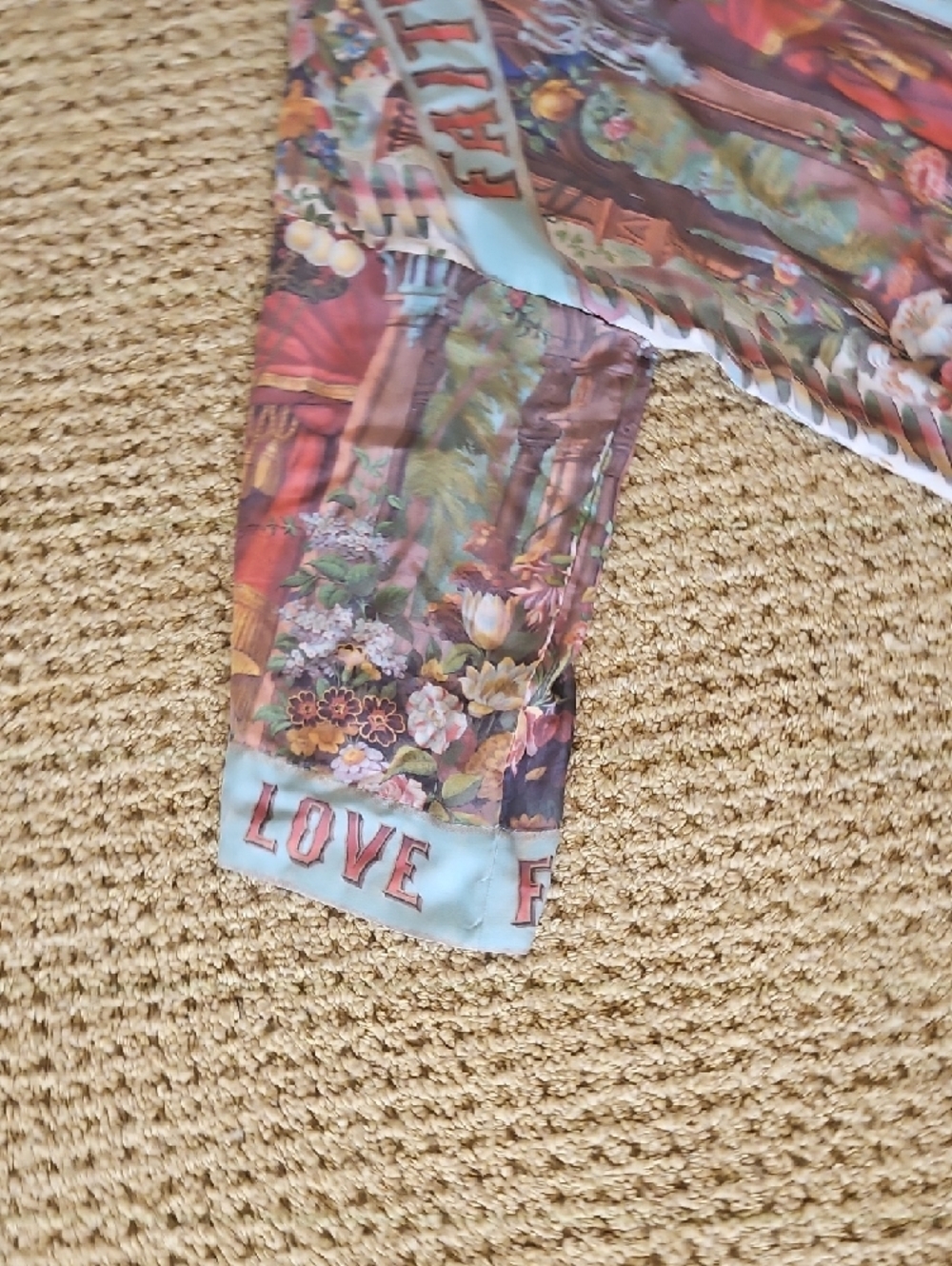 Boho Floral Printed Open-Front Jacket - Multi 100% Viscose - Picture 6 of 10